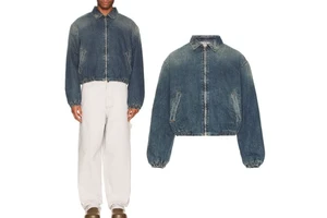 Wholesale High Quality Customized LOGO OEM Service Vintage Breathable Blue Wash Men Denim Jackets