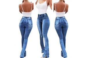 Women's Mid-Waisted Regular Fit Cargo Pants Breathable Denim Crystal Decoration Vintage Streetwear Eco-Friendly Spring Summer