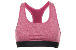 Made In Pakistan Women Sports Bra Active Wear Sports Bra Solid Plain Color Sports Bra For Sale
