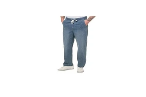 Customizable Men's Wide Leg Denim Pants Elastic Big Size Stretch Breathable Jeans Regular Fit Vintage Embroidered High Summer