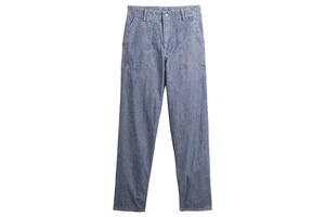 High Quality Men's Stylish Flared Pants Jean Washed Wholesale Stretch Jeans Men's Straight Slim Fit Plus Size Denim Trousers