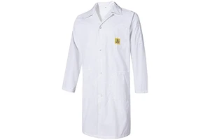TC Cotton Anti Static Lab Smock Clean Room ESD Safety Clothing Cleanroom Antistatic Coat Conductive Fiber Cleanroom ESD Smock