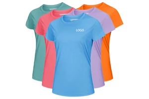 Quick Dry Lightweight Aesthetic Yoga Top Tshirt for Women Custom Logo Women's Sport Gym Wear T-Shirts