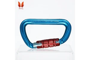 Lightweight Aluminum Alloy Safety Hook Fire Safety Hook Anti-Fall Personal Safety Equipment 1000kg Breaking Strength 300kg