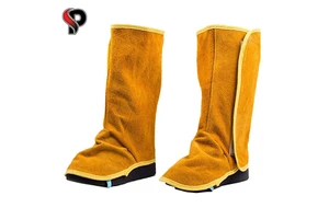 Wholesale Leather Welding Shoe Cover Heat & Spark Resistant Safety Boot Cover for Foot protection Industrial Welding Protection.