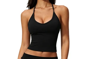 Breathable Lightweight Y-line Straps Fitness Vest Women's Medium Support Slim Top Front Beauty Back Outdoor Running Yoga Wear
