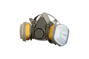 Safety Rubber 3-Layer Reusable Face Mask with Replaceable Filter Half Face Respirator