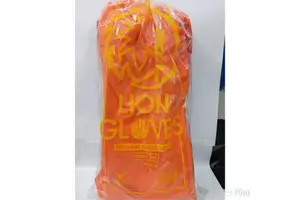 Orange Industrial Latex Safety Gloves Heavy Duty Grade Silverlined 18mil Anti-Slip Anti-Cut EN388 Certified Hand Protection
