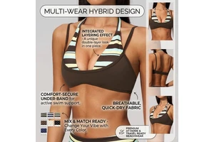 Custom Activewear Women's Sports Bra 2 In 1 Color Blocked Shock Proof High Support GYM Clothes Yoga Fitness Wear Summer 2026