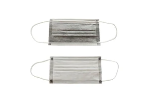 High Quality 4 Ply Active Carbon Disposable Face Mask Black Safety Protective Face Mask Anti Dust Protective Mask