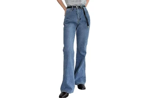 High Demand Factory Direct Women's Denim Jeans Pants Washed And Cat Beard Process Loose Jeans For Women