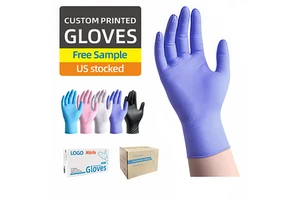 Disposable De Nitrile Medic Examinations Safety 100pcs Nitrile Gloves Powder Free Guantes De Nitrile Gloves
