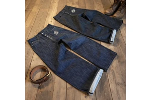 OEM Custom Selvedge Denim Jeans High Quality 100% Cotton 14oz Heavyweight Raw Selvage Baggy Selvedge Japanese Men's Denim Jeans
