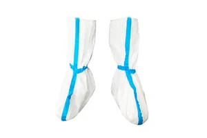 WATERPROOF SF MICROPOROUS BOOT COVERS WITH NON SLIP DISPOSABLE SHOE COVERS DISPOSABLE PROTECTIVE JUMPSUITS