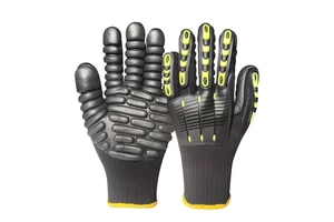 Impact Resistant Safety Gloves Nitrile Knuckle Protection Anti-vibration Work Gloves Heavy Duty Mechanic Gloves Reinforced