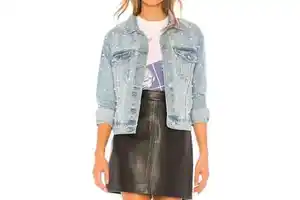 Customized Women Clothing Denim Jackets Ladies Pearl Jean Jacket Long Sleeve Women Denim Coats And Jackets