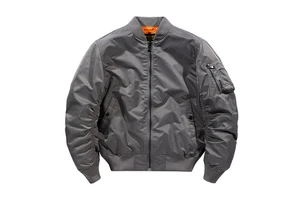 OEM Customized Men's MA1 Flight Custom Bomber Jacket Autumn Casual Winter Windbreaker Zipper Closure Canvas Denim Windproof