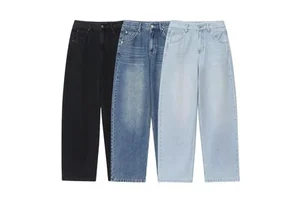 SHENZHU Women's 2025 Summer Vintage High Waist Denim Pants New Chic Casual Scythe Scythe Leisure Jeans Female Ankle Fit
