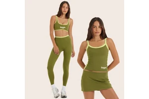 Women's Sports Bra & Yoga Top New Contrast Color Breathable Hollow Back Elastic Waist Closure for Running & Fitness