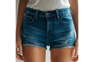 Fashion Casual Button Shorts Women Summer Streetwear Denim Jeans Shorts Ladies Lightweight Denim Jeans Shorts Women's