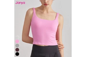 Custom Logo Girls Ribbed Camisole Running Gym Yoga Women's Tank Tops