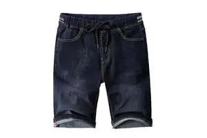 Hot Sale Men's Streetwear Embroidered Summer Breathable Denim Jeans Shorts Custom Logo OEM Service