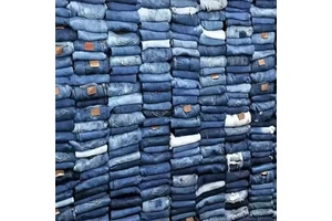 2025 New Stock Men's and Women's New and Used Jeans Straight-leg Slim-fit Jeans