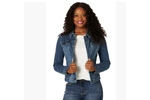 Fashion Slim Women's Solid Color Fit Flip Collar Denim Jacket Casual Long Sleeve Pocket Jean Jacket Coat for Women 2025