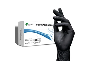Powder-Free Anti-Slip Textured White Disposable Gloves,Durable Kitchen Cooking Safety Gloves for Restaurant