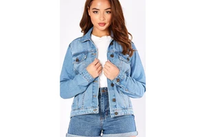 Wholesale Women's Classic Denim Jacket Breathable Woven Long Sleeve Regular Length All Colors
