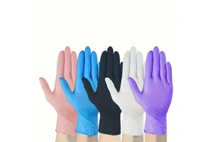 Wholesale High Quality Disposable Nitrile Gloves Latex Free Hypoallergenic Food Grade Kitchen Cleaning Safety