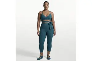 Custom High Waist Yoga Set Cross Wrap Sports Bra and Capris Leggings 2 Piece Set Healthy Plus Size Gym Fitness Activewear Women
