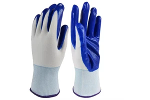 GLBZ012 OEM ODM Disposable Safety Gloves Industrial Nitrile Coating Protective Safety Gloves