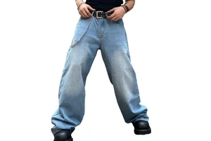 Oversize denim jeans mens plus size wholesale bulk production casual trousers big size jeans comfortable wear fashion use