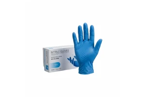 Disposable Nitrile Gloves Powder Free E450 Blue Black 9 Inch Food Grade Medical Lab Work Safety Gloves Fingertip Textured 100pcs