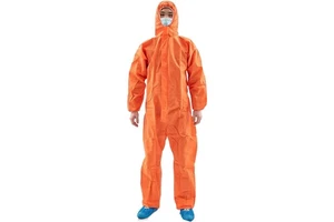 Junlong Disposable Cleanroom Microporous Coveralls with Anti-Static & Waterproof Features Level C Protection for Wholesale