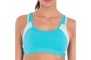 Breathable Eco-Friendly High Support Athletic Bra Removable Pads Front Logo Lightweight Quick Dry Material for Fitness Sports