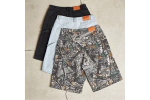 Camo Camouflage Custom Men Denim Shorts