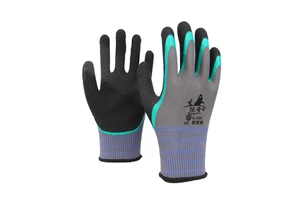 Heavy Duty Industrial Construction Safety Gloves Wrinkle Wear Resistant Breathable Excellent Grip Flexible Nylon Spandex Gloves