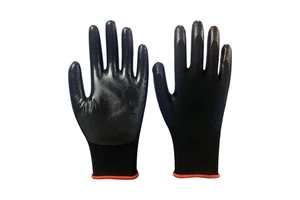 13 Gauge Liner String Knit Palm Nitrile Dipped Coated Industrial Safety Work Gloves Anti-Slip Anti-Cut Waterproof