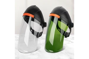 Multipurpose PC Material Scratch-proof Anti-splash Protective Welding Mask with Face Shield for Welding Cutting Polishing