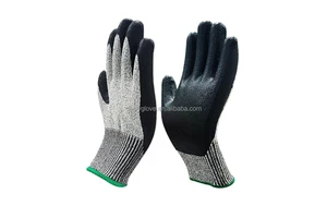 EN388 CUT 5 ANSI A2 Foam Nitrile Anti-Cut Glove Cut Resistance Glove