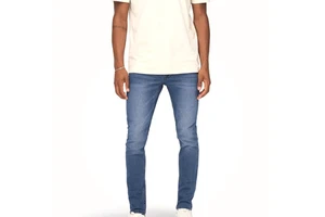 Wholesale Men Denim Jeans Breathable Washed Solid Comfortable Casual Long Pants for Winter All Seasons OEM Services Available