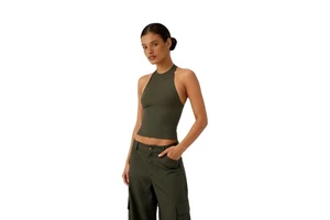 Adjustable Halter Bare-Feeling Breathable for Yoga Top-Laser-Cut Strappy Back Tummy Control | Quick-Dry Multi-Sport Activewear