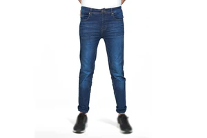 Modern mens denim jeans pant with smooth stretch fabric slim tapered style durable design ideal for casual daily and outdoor