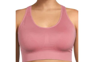 New Style Comfortable Women's Sports Bra with Front Logo Breathable Eco-Friendly Fabric Medium Support for Gym & Yoga Fitness