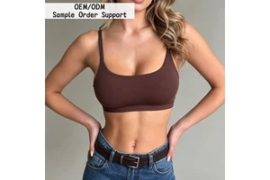 Customize Padded Seamless Jelly Bra Balconette Bralette No Underwire Comfortable Everyday Bras Low Back Bra Stretchy Sexy Bra
