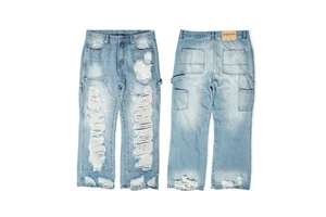 Vintage High Waist Straight Denim Pants for Women Breathable Casual Wide Leg Trousers Slight Stretch Comfortable Long Canvas