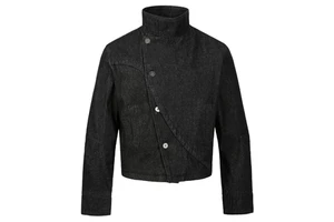 Three-dimensional Tailored Curved Denim Jacket for Men - Multi-form Irregular Design Martial Arts Uniform Outerwear