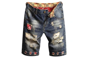 Summer Denim Shorts Men Fashion Stretch causal Short Jeans Denim Shorts Blank Denim Swear men's shorts